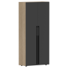 Гардероб СП-064-25-13 Черный глянец/Дуб Натуральный 900х450х2010 KANON
