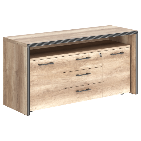 Тумба с фригобаром TTF-3D дуб Каньон 1640х550х800 TORR