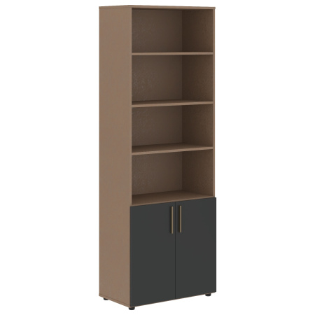 Шкаф высокий широкий VHCS 80.5 Яшма черный/Кобра 800х430х2253 VELION