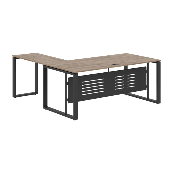 Стол руководителя ECT 1819M Кария Пальмира/Антрацит 1800х1900х750 ENIO