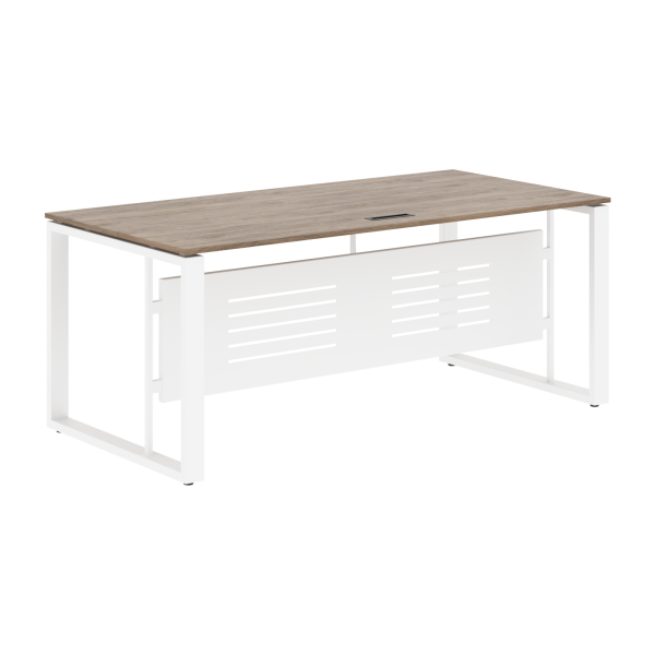 Стол руководителя EST 189M Кария Пальмира/Белый 1800х900х750 ENIO