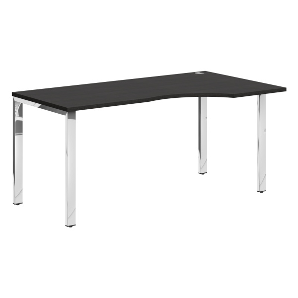 Стол эргономичный XGCET 169(R).1 Дуб Юкон Модерн/Нержавейка полированная 1600х900х750 XTEN GLOSS