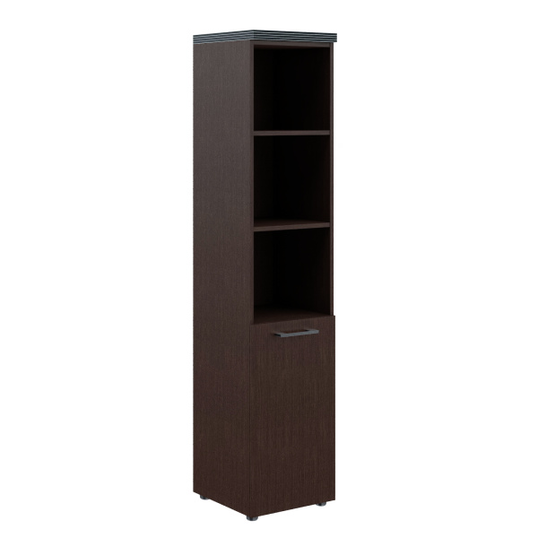 Шкаф колонка с глухой малой дверью и топом THC 42.5(L)  Венге Магия 432х450х1968 TORR