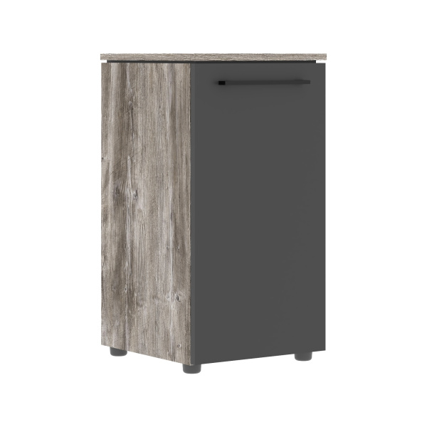 Шкаф колонка с глухой малой дверью MLC 42.1 Антрацит/Сосна Нордик 429х423х821 MORRIS TREND