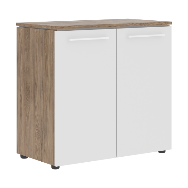 Шкаф с глухими малыми дверьми MLC 85.1 Белый/Кария Пальмира 854х423х821 MORRIS TREND