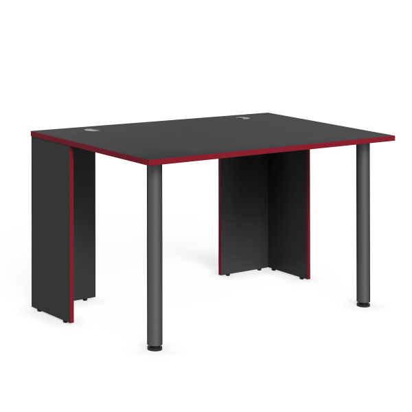 Стол компьютерный игровой SSTG 1385.1 Антрацит/Красный 1360х850х750 с опорами металлическими SKILLL