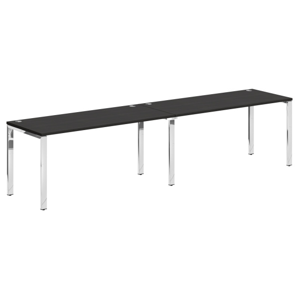 Стол 2-х местный XGWST 3270.1 Дуб Юкон Модерн/Нержавейка полированная 1600х700х750 XTEN GLOSS