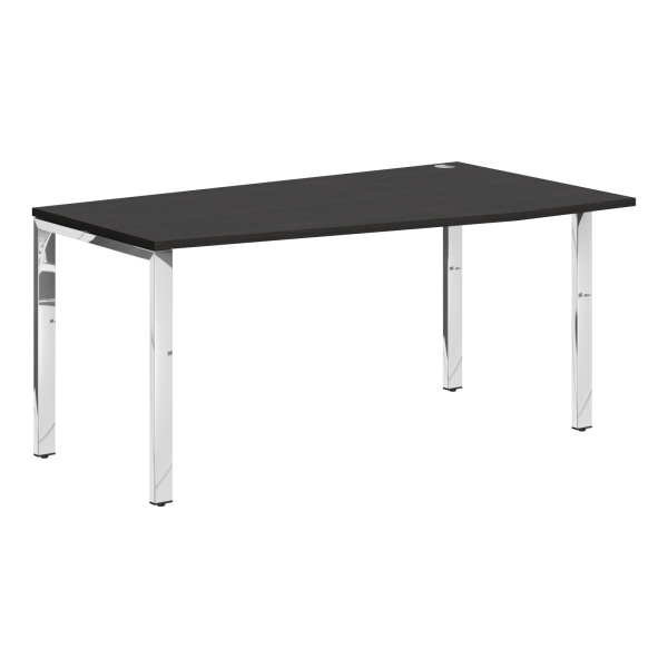 Стол эргономичный XGCT 169(R).1 Дуб Юкон Модерн/Нержавейка полированная 1600х900х750 XTEN GLOSS