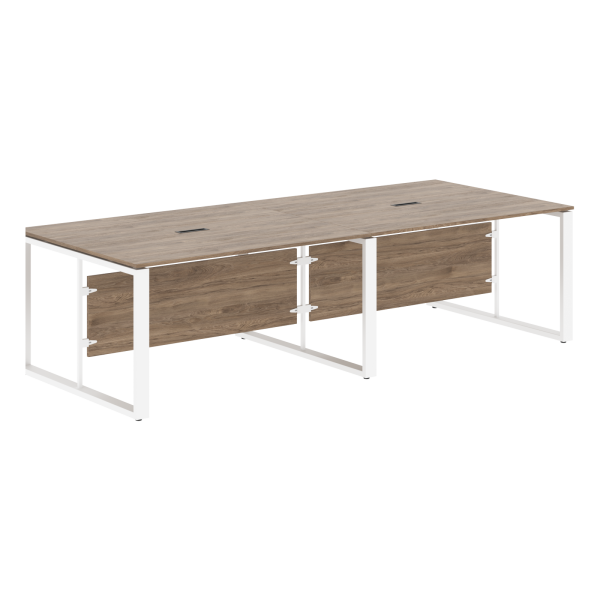 Стол для заседаний ECT 2812 Кария Пальмира/Белый 2800х1200х750 ENIO