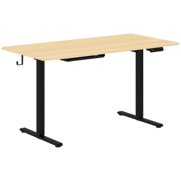 Стол письменный AT-003 Дуб светлый/Черный 1400х700х730/1210 XTEN-UP Стол письменный AT-003 Дуб светлый/Черный 1400х700х730/1210 XTEN-UP