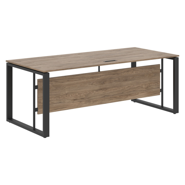 Стол руководителя EST 209 Кария Пальмира/Антрацит 2000х900х750 ENIO