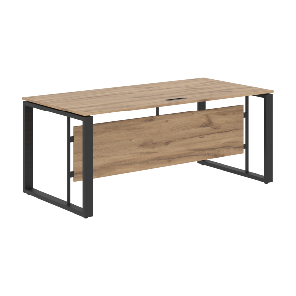 Стол руководителя EST 189 Дуб Денвер светлый/Антрацит 1800х900х750 ENIO