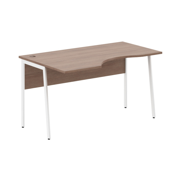 Стол прямой СА-2P(L) Ясень Шимо/Белый 1400х900х755 IMAGO PLUS