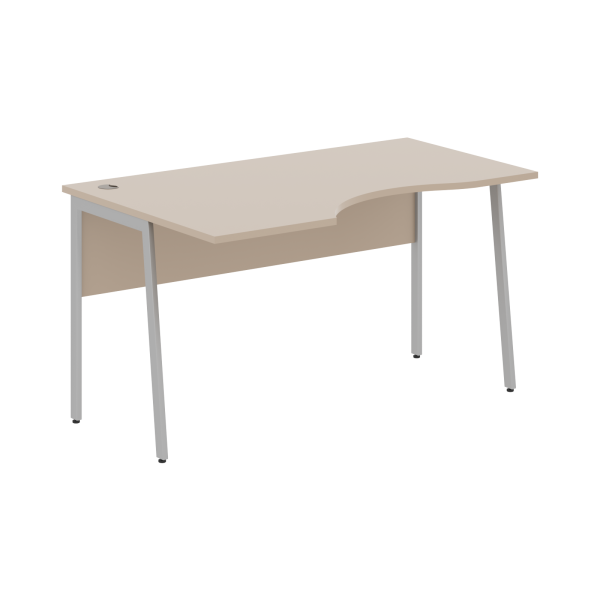 Стол прямой СА-2P(L) Мокачино/Алюминий 1600х900х755 IMAGO PLUS