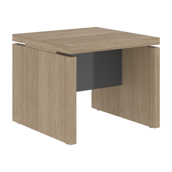 Стол журнальный СП-064-25-11 Дуб Натуральный/Серый глянец 600х600х500 KANON