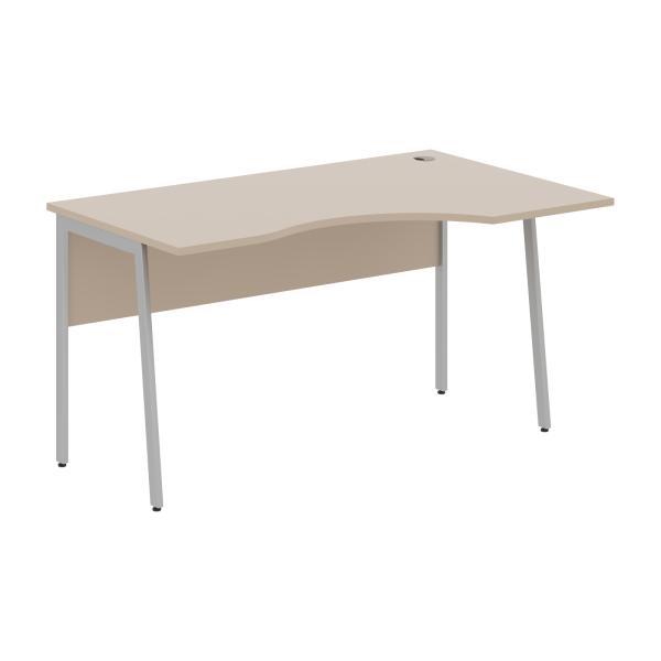 Стол прямой СА-2P(R) Мокачино/Алюминий 1600х900х755 IMAGO PLUS