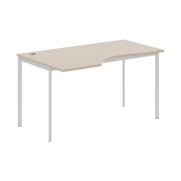 Стол эргономичный СА-2S(L) Мокачино/Алюминий 1400х900х755 IMAGO-S