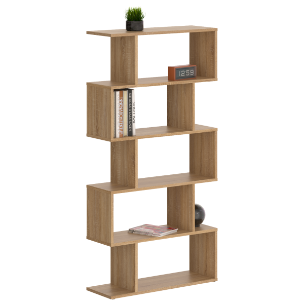 Стеллаж SH 7346 Дуб Сонома светлый 730х250х1416 COMP