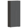 Шкаф высокий глухой СП-064-25-14 Серый глянец/Дуб Мореный 900х450х2010 KANON