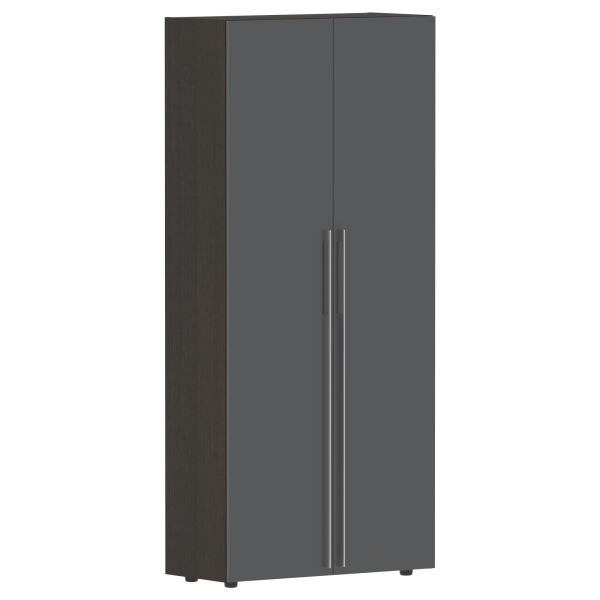 Шкаф высокий глухой СП-064-25-14 Серый глянец/Дуб Мореный 900х450х2010 KANON