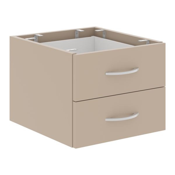 Тумба подвесная дву ящичная СРС-2V.1 Мокачино 407х448х325 IMAGO PLUS