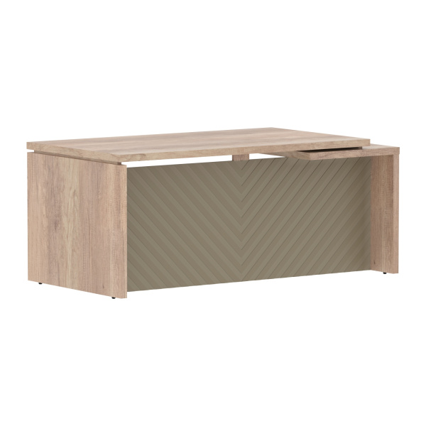 Стол руководителя TLCT 189(L) Дуб Каньон Z/Капучино 1800х900х750 TORR LUX