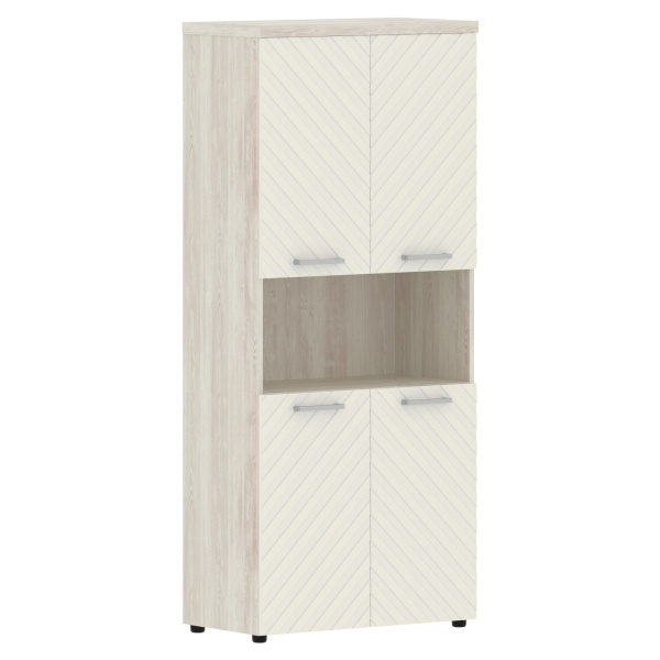 Шкаф с комплектами малых дверей и топом TLHC 85.4 Латте/Сосна Эдмонт Z 856х450х1968 TORR LUX