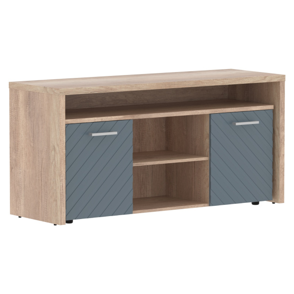 Тумба с фригобаром TLTF-3D Серо-голубой/Дуб Каньон Z 1640х550х800 TORR LUX