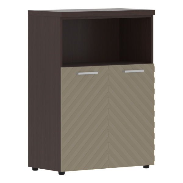 Шкаф с глухими малыми дверьми и топом TLMC 85.3 Капучино/Венге Магия Z 856х450х1203 TORR LUX