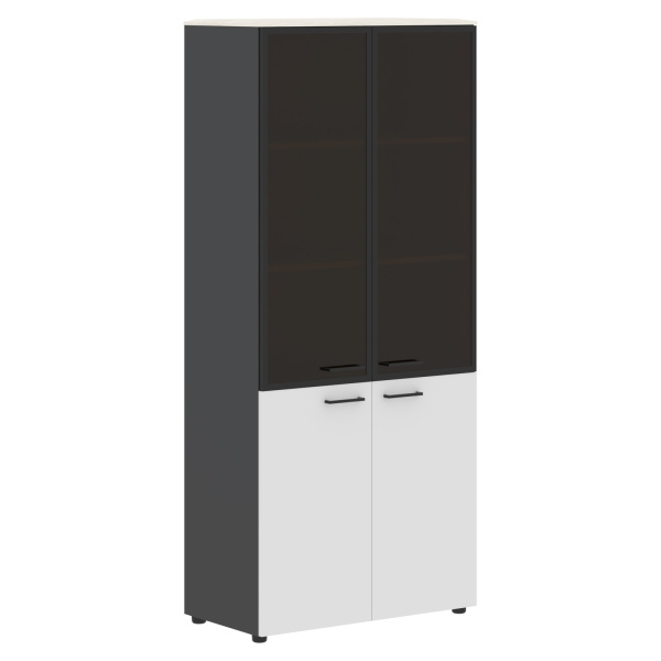 Шкаф комбинированный JHC 85.7 Ясень белый/Белый/Антрацит 856х452х1949 JAY
