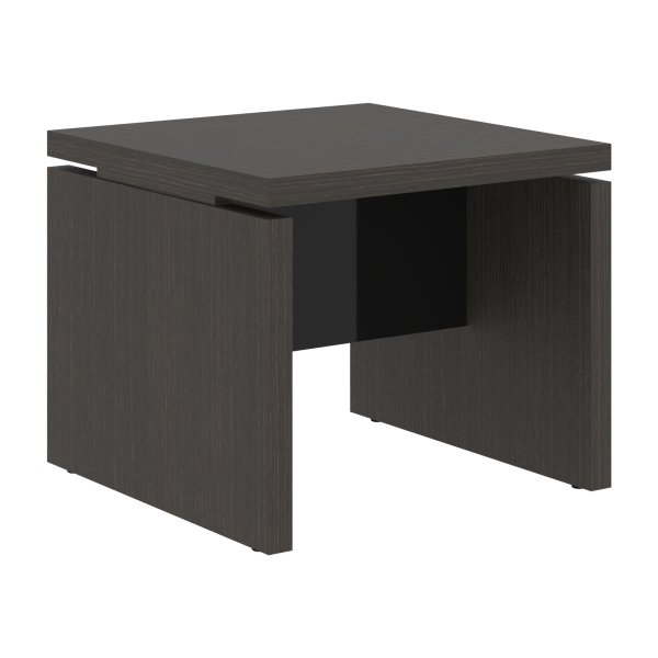 Стол журнальный СП-064-25-11 Дуб Мореный/Черный глянец 600х600х500 KANON