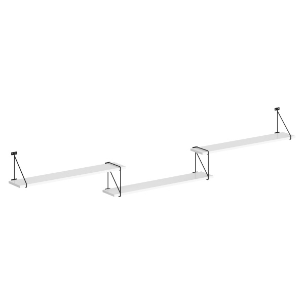 Полка с полкодержателями  SH3-ROD/BAR Белый 2380х166х392 COFFEE