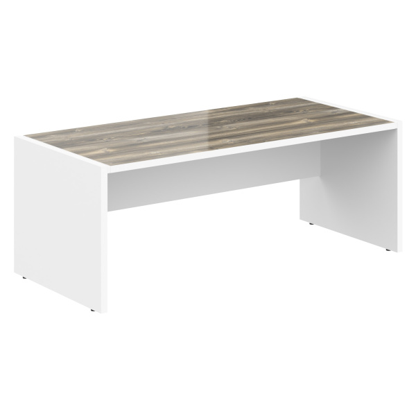 Стол руководителя MST 209 Дуб Базель/Белый 2000х900х750 MORRIS Стол руководителя MST 209 Дуб Базель/Белый 2000х900х750 MORRIS
