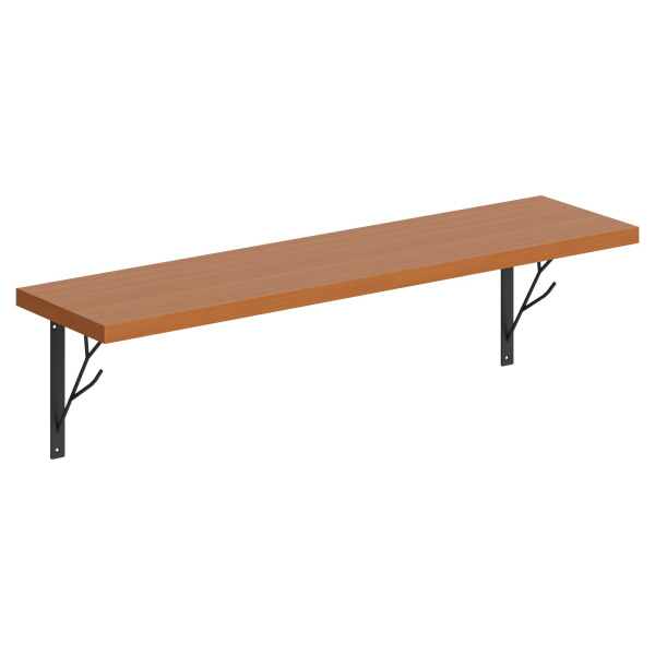 Полка с полкодержателями SH1-TREE Груша Ароза 830х210х222 COFFEE