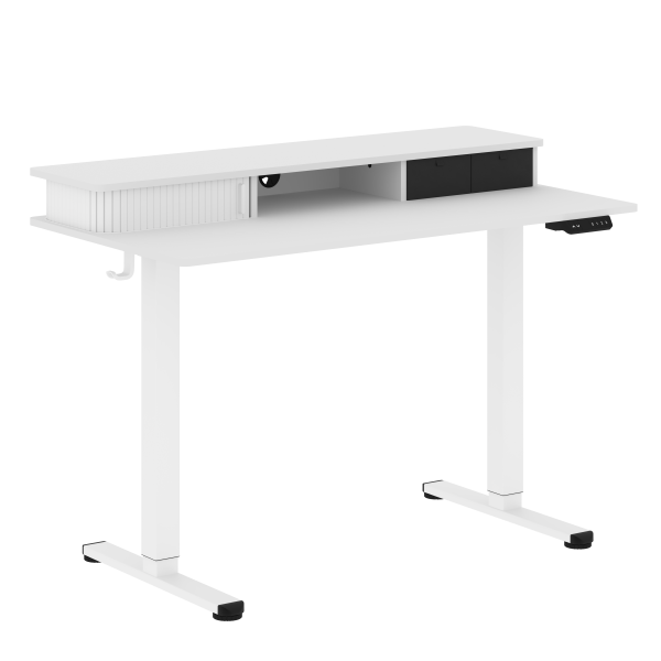 Стол письменный с подъемным механизмом HT501 Белый/Белый 1200х600х720-1180  XTEN-UP Стол письменный с подъемным механизмом HT501 Белый/Белый 1200х600х720-1180  XTEN-UP