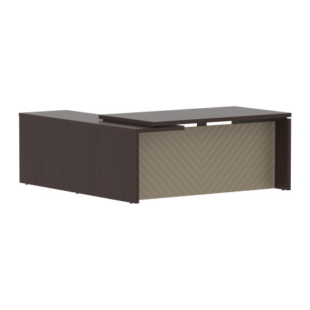 Стол руководителя TLCT 1820(R) Венге Магия Z/Капучино 1800х2000х750 TORR LUX