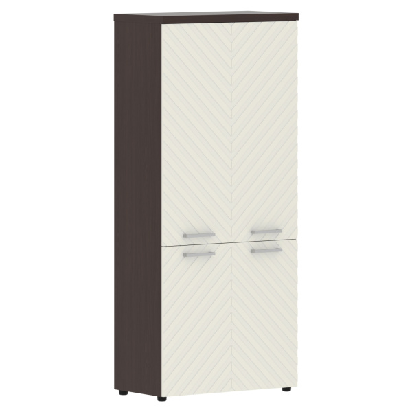 Шкаф со средними и малыми дверьми TLHC 85.3 Латте/Венге Магия Z 856х450х1968 TORR LUX