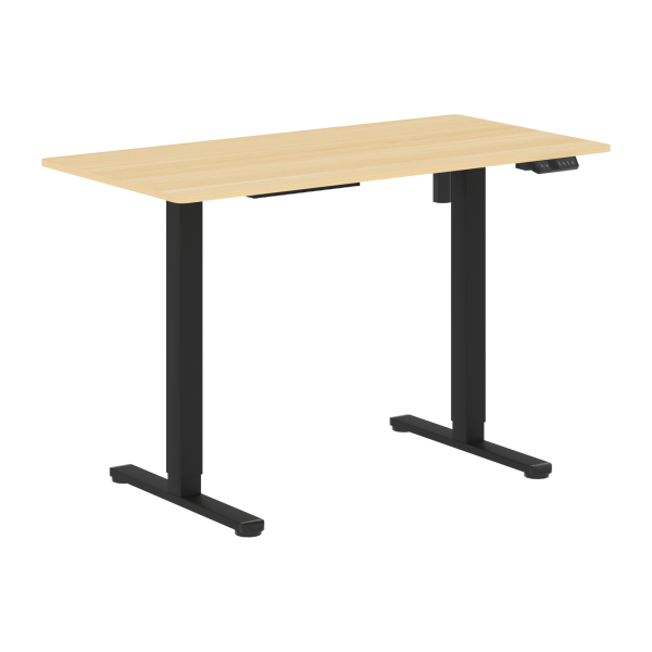 Стол письменный AT-002.1 Дуб Светлый/Черный 1200х600х720-1180 XTEN-UP Стол письменный AT-002.1 Дуб Светлый/Черный 1200х600х720-1180 XTEN-UP