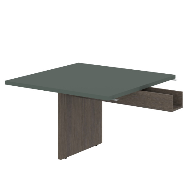 Стол приставной VFCT 1212.1 Нефрит/Дуб Сильвер 1200х1200х750 VELION