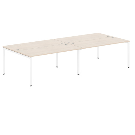 Стол 4-х местный XWST 3214 Бук Тиара/Белый 3206х1406х750 XTEN-S Стол 4-х местный XWST 3214 Бук Тиара/Белый 3206х1406х750 XTEN-S