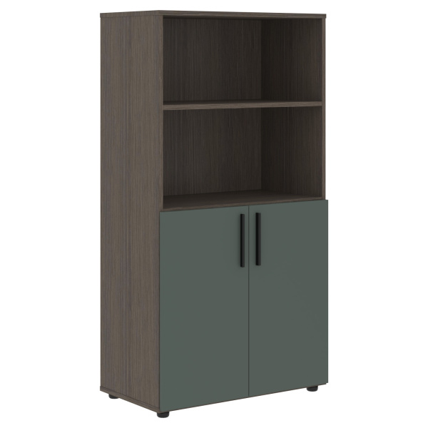 Шкаф средний широкий VMCS 80.5 Нефрит/Дуб Сильвер 800х430х1517 VELION