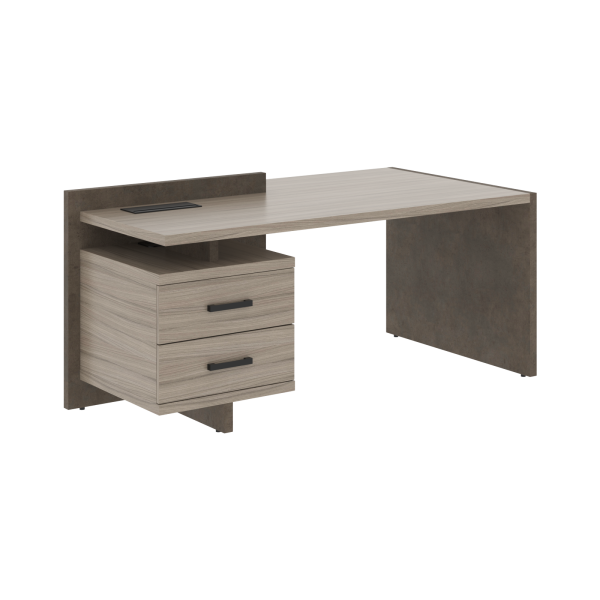 Стол СФ-531321 Дрифтвуд \Бетон чикаго тем\Графит 1800х961х840 WOOD&STONE