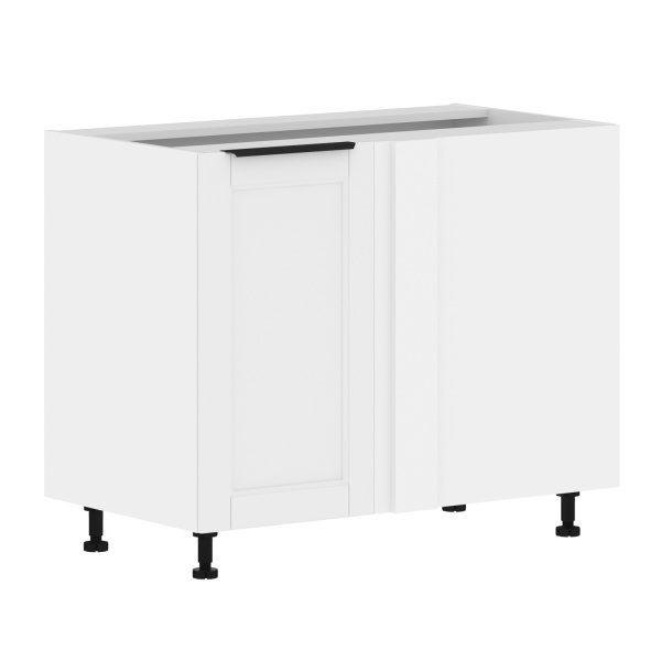 Шкаф напольный угловой с полкой MOCC 1082.1C Белая/Белый 1000х560х820 SICILIA