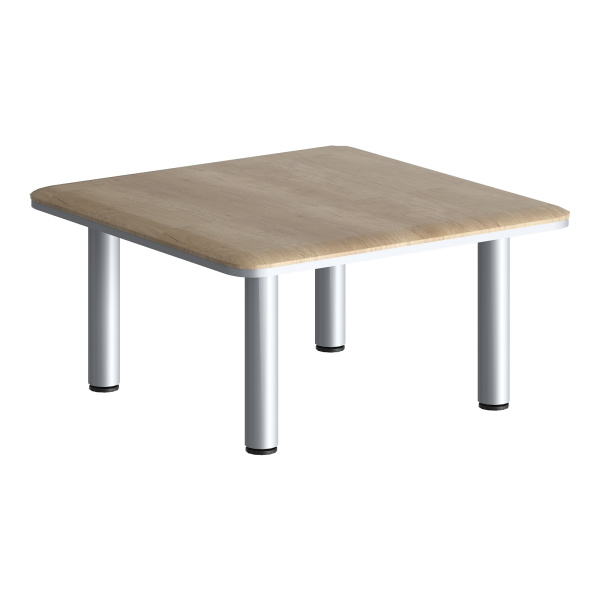 Стол журнальный DCT 808M.1 Дуб Каньон/Алюминий 800х800х400