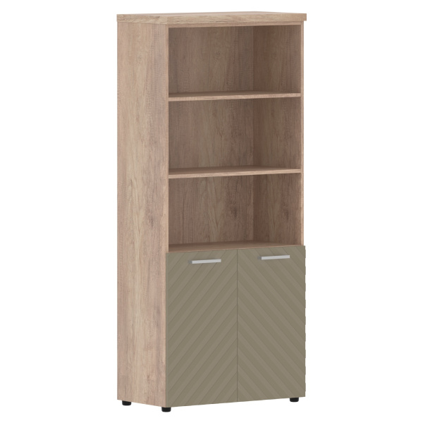 Шкаф с комплектом малых дверей и топом TLHC 85.5 Капучино/Дуб Каньон Z 856х450х1968 TORR LUX