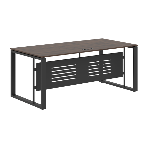 Стол руководителя EST 189M Дуб Денвер темный/Антрацит 1800х900х750 ENIO