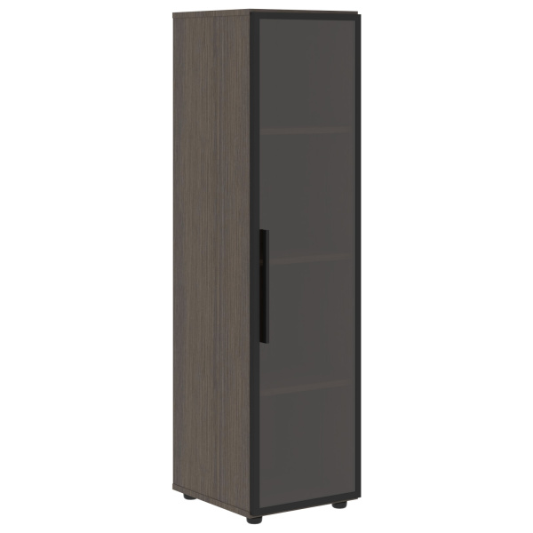 Шкаф со стеклянной дверью VMCS 40.2(R) Дуб Сильвер 400х430х1517 VELION