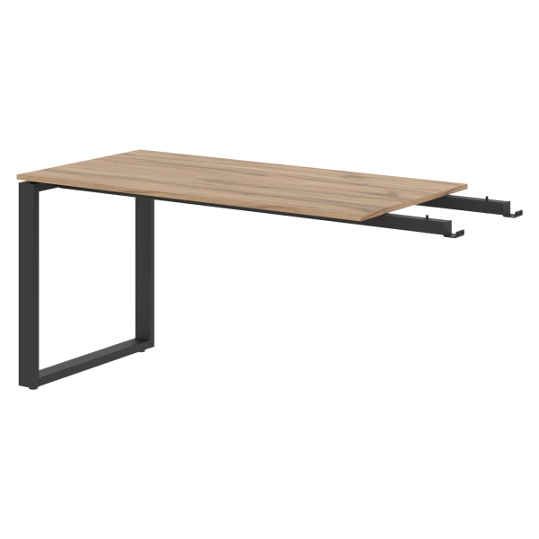 Брифинг-приставка EB 1470 Дуб Денвер светлый/Антрацит 1400х700х750 ENIO