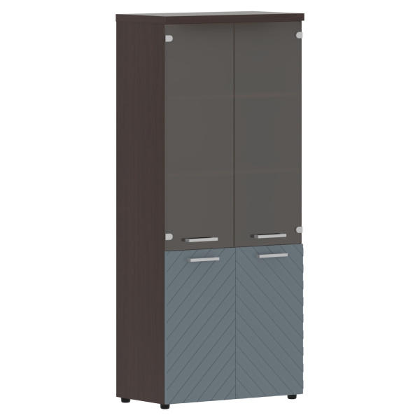 Шкаф комбинированный с топом TLHC 85.2 Серо-голубой/Венге Магия Z 856х450х1968 TORR LUX