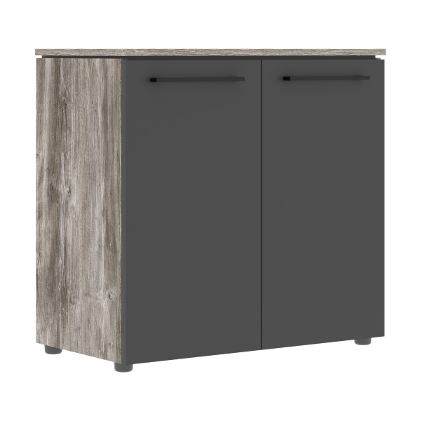 Шкаф с глухими малыми дверьми MLC 85.1 Антрацит/Сосна Нордик 854х423х821 MORRIS TREND